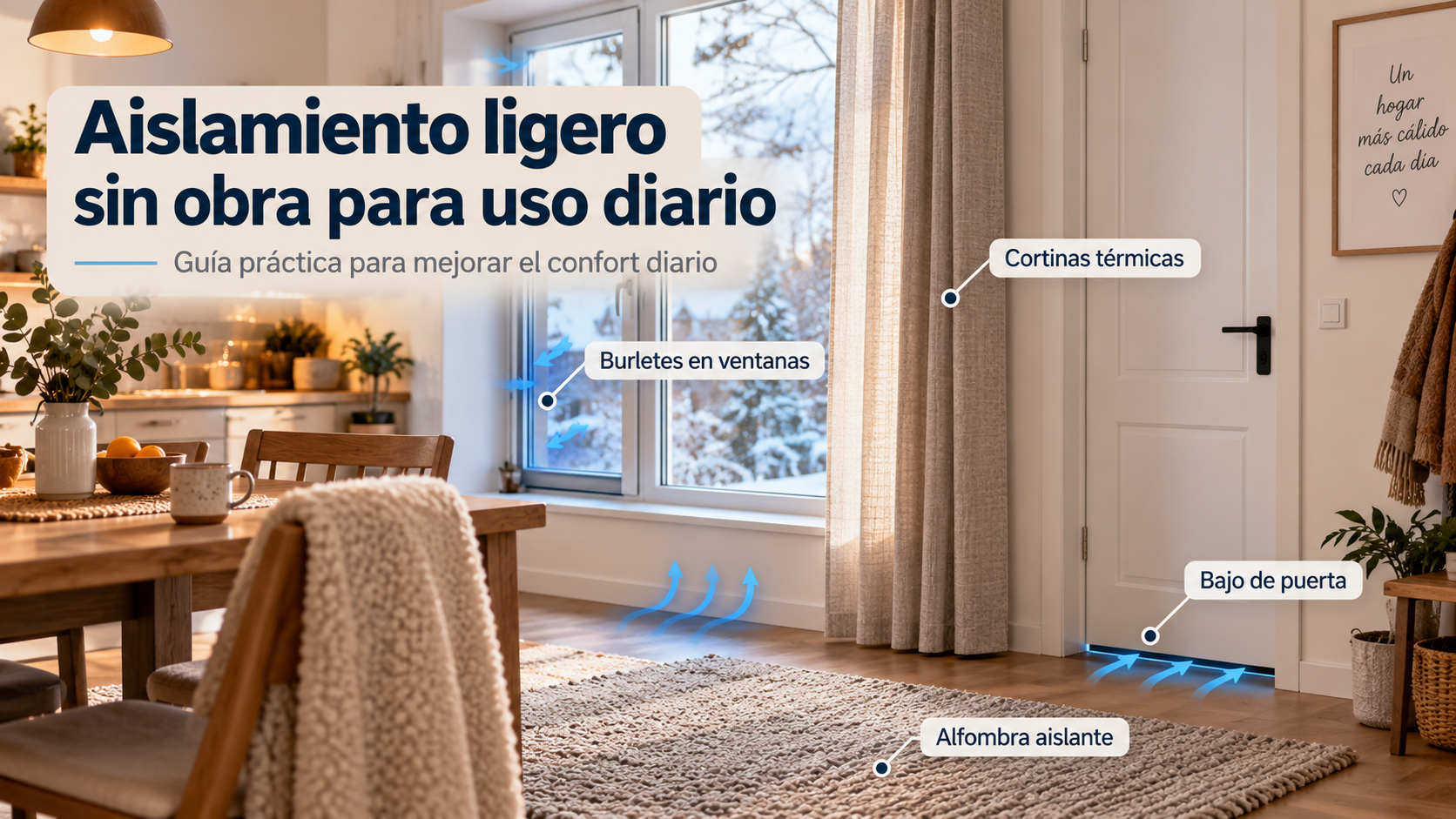 Aislamiento ligero sin obra para uso diario