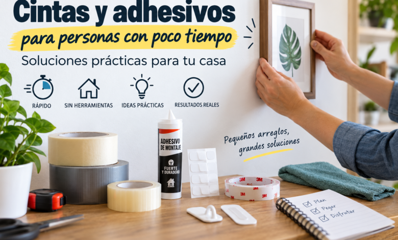 Cintas y adhesivos para personas con poco tiempo