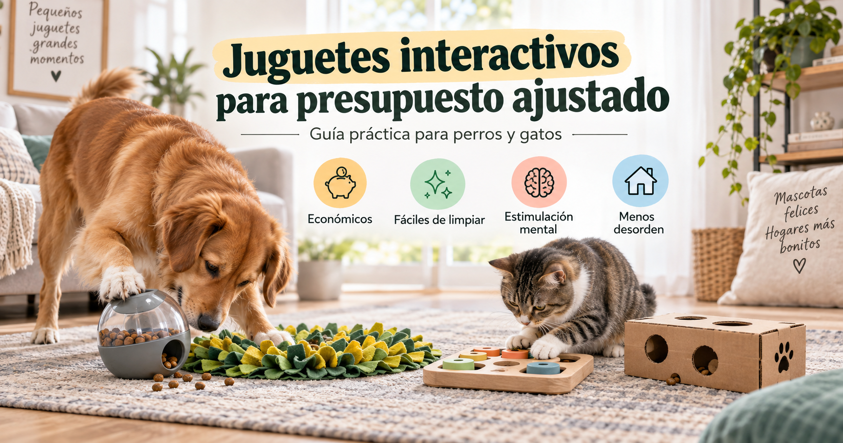 Juguetes interactivos para presupuesto ajustado