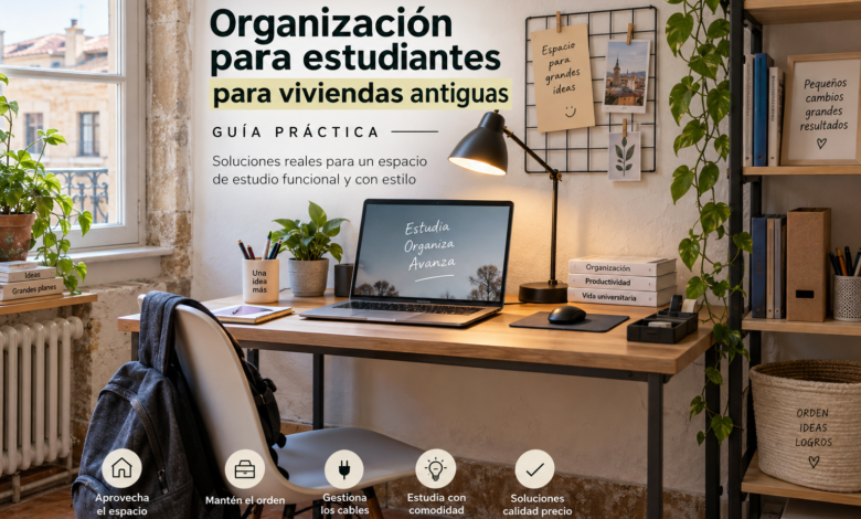 Organización para estudiantes para viviendas antiguas