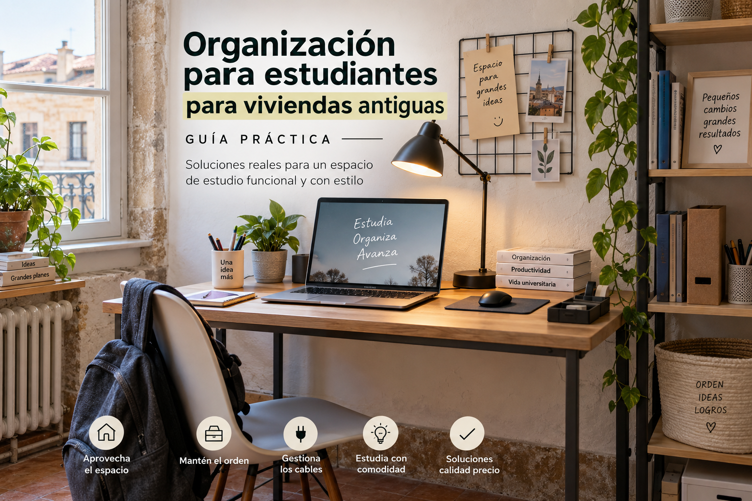 Organización para estudiantes para viviendas antiguas