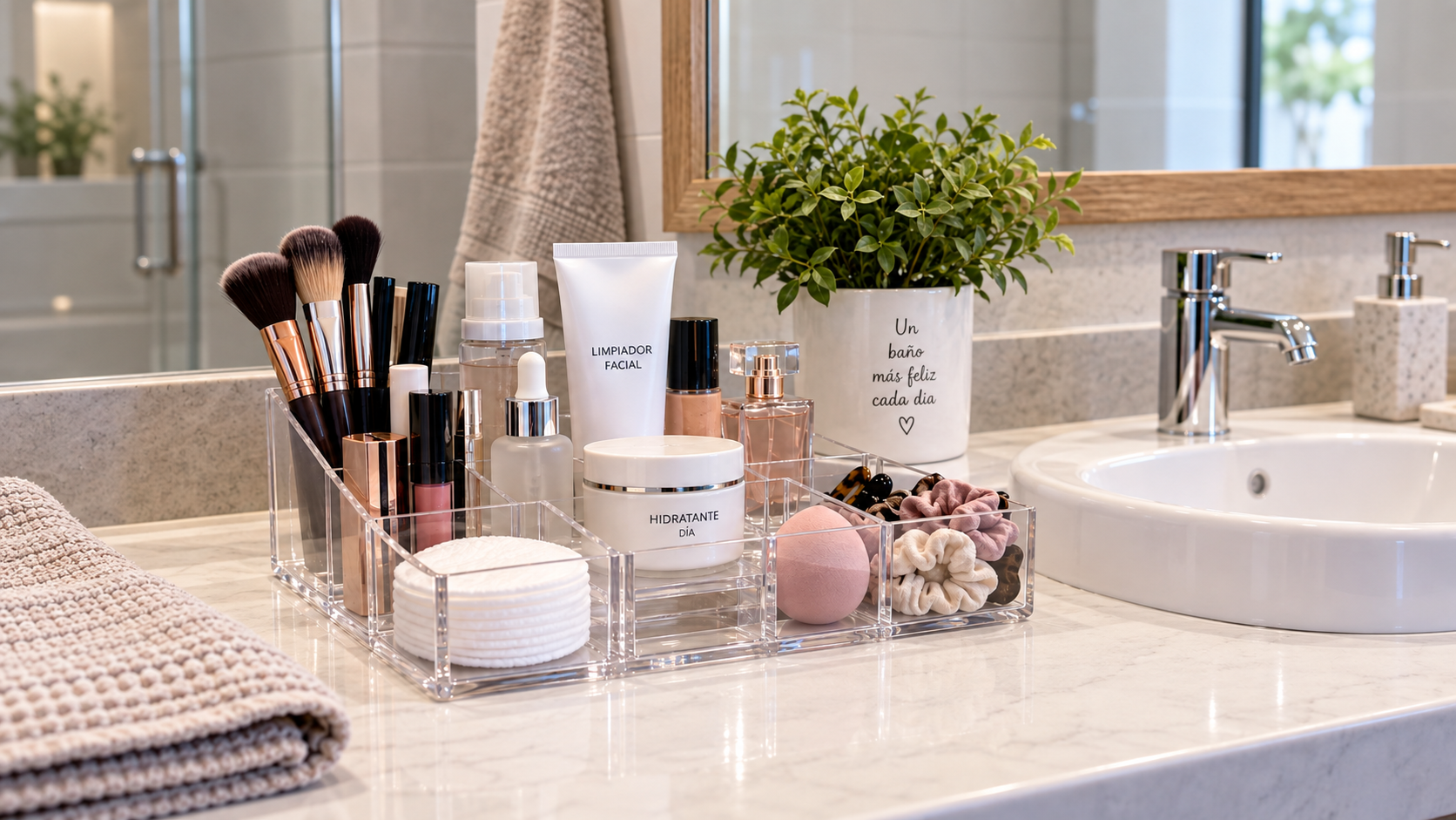 Organizadores de cosméticos para rutinas rápidas