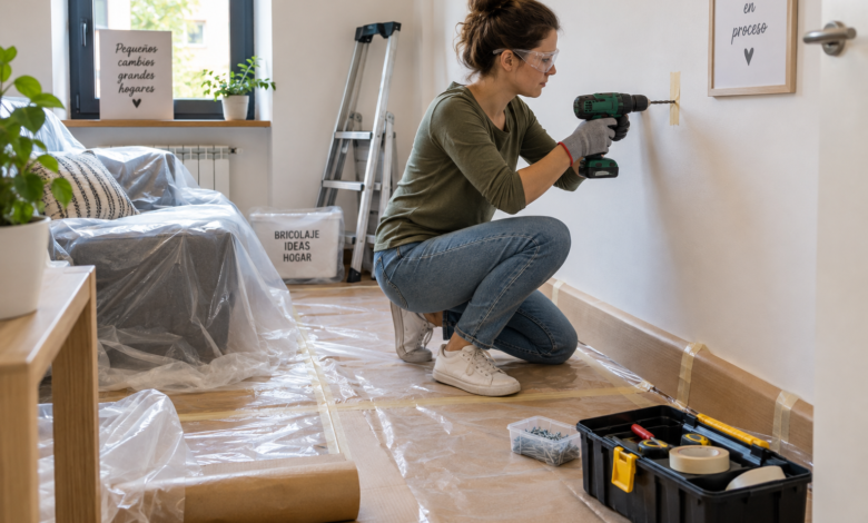 Protección durante trabajos para pisos pequeños