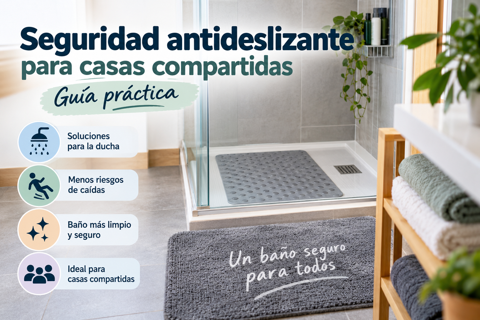 Seguridad antideslizante para casas compartidas: guía práctica