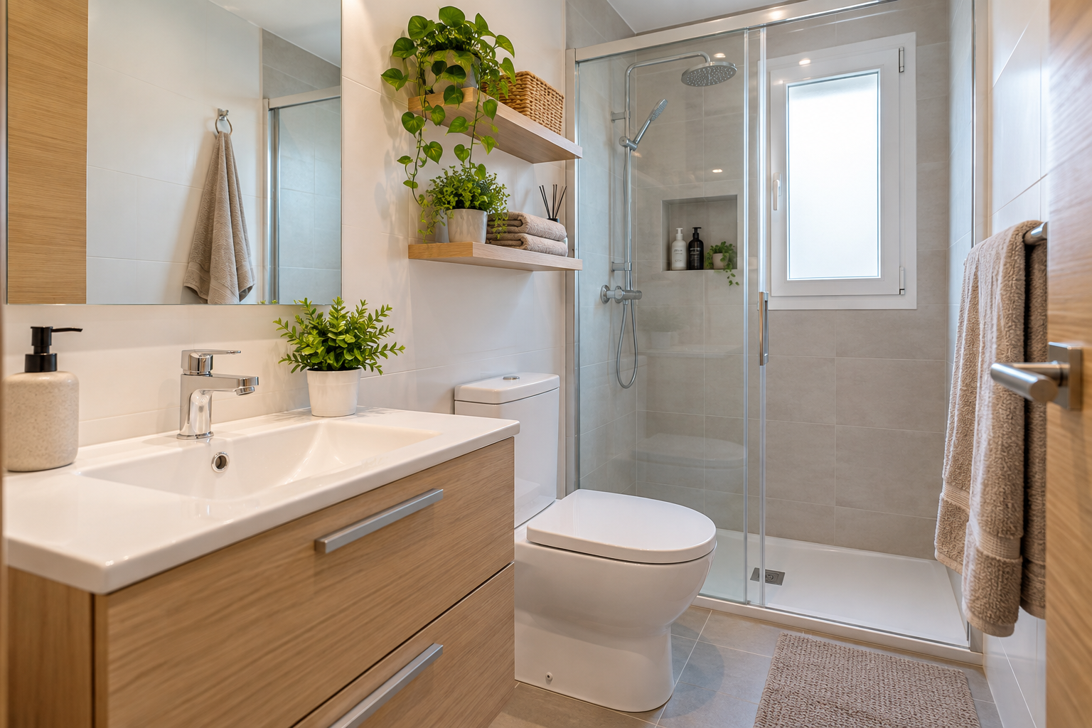 Soluciones para baños pequeños para pisos pequeños
